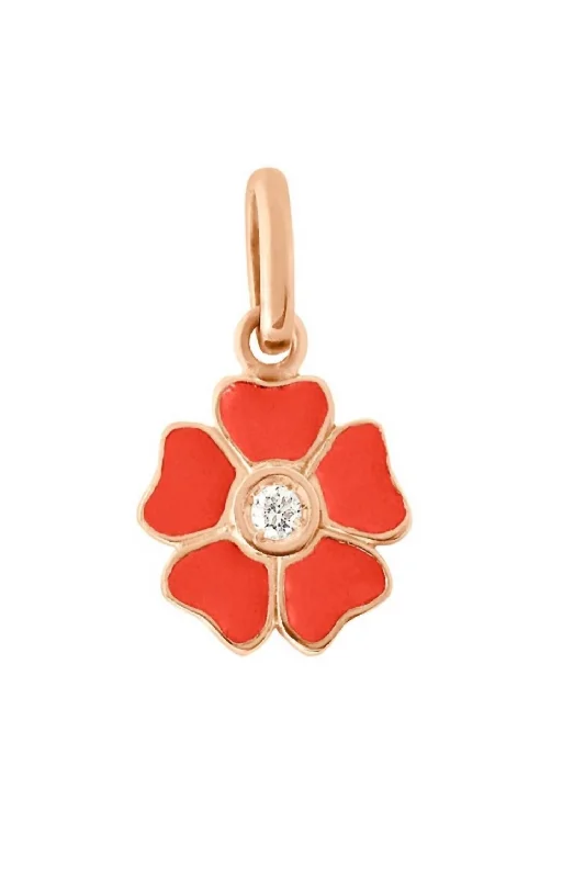 Special Offers On Handcrafted And Designer Jewelry Women's Flower Pendant In Coral