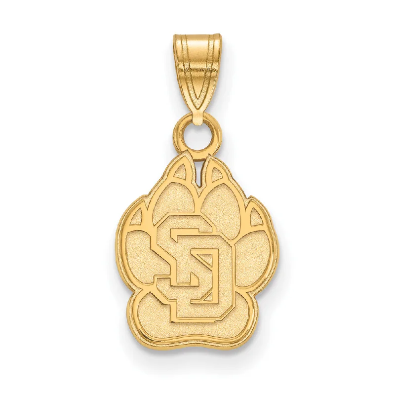 Exclusive Jewelry Bundles At Discounted Rates 14k Gold Plated Silver South Dakota Small Logo Pendant