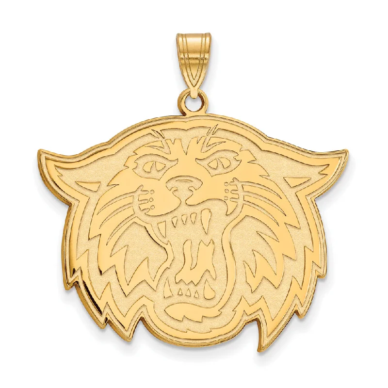 Affordable Gold-Plated Jewelry For Modern Fashion 14k Gold Plated Silver Villanova U. XL Mascot Pendant