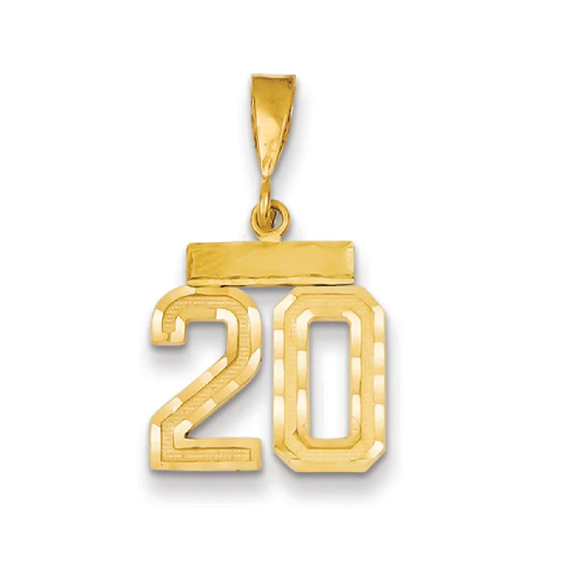 High-Quality Jewelry At A Fraction Of The Cost 14k Yellow Gold, Varsity Collection, Small D/C Pendant Number 20