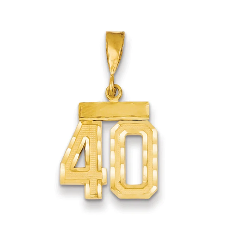 Must-Have Jewelry At Unbelievable Discounts 14k Yellow Gold, Varsity Collection, Small D/C Pendant Number 40