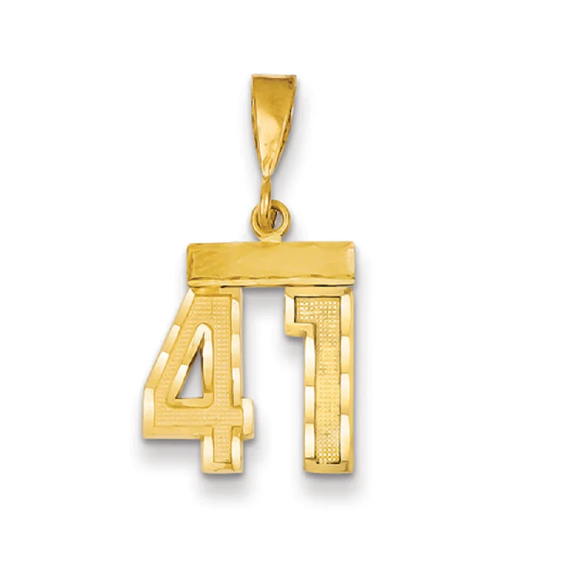 Elegant Necklaces And Bracelets At Limited-Time Offers 14k Yellow Gold, Varsity Collection, Small D/C Pendant Number 41