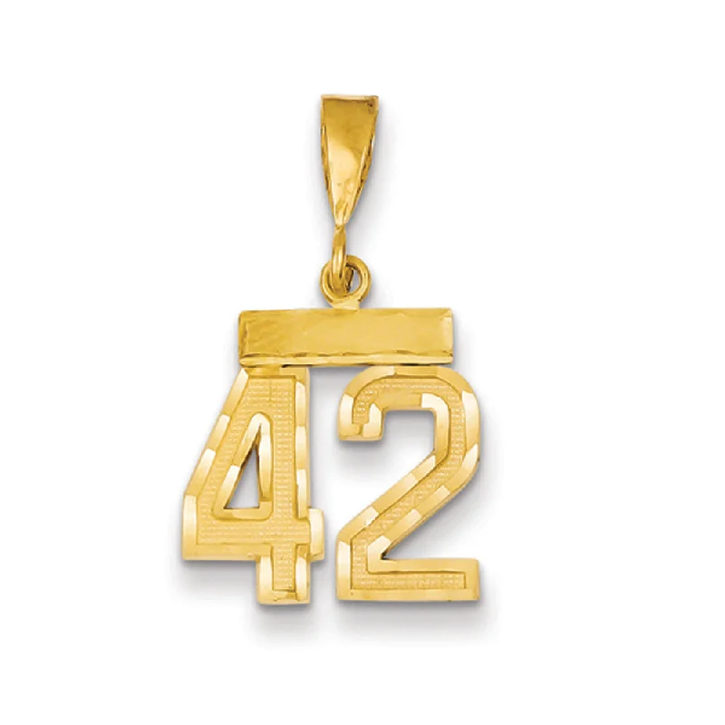 Shop High-Quality Jewelry At Jaw-Dropping Discounts 14k Yellow Gold, Varsity Collection, Small D/C Pendant Number 42