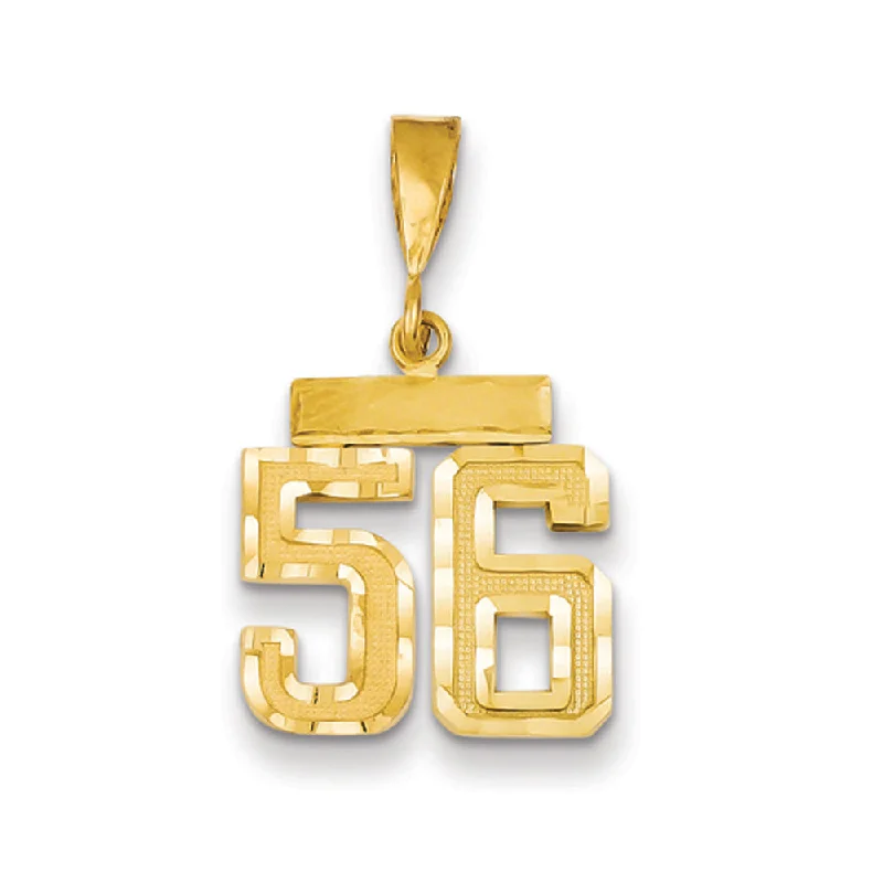 Limited-Time Jewelry Sale – Elegant Styles At Less 14k Yellow Gold, Varsity Collection, Small D/C Pendant Number 56