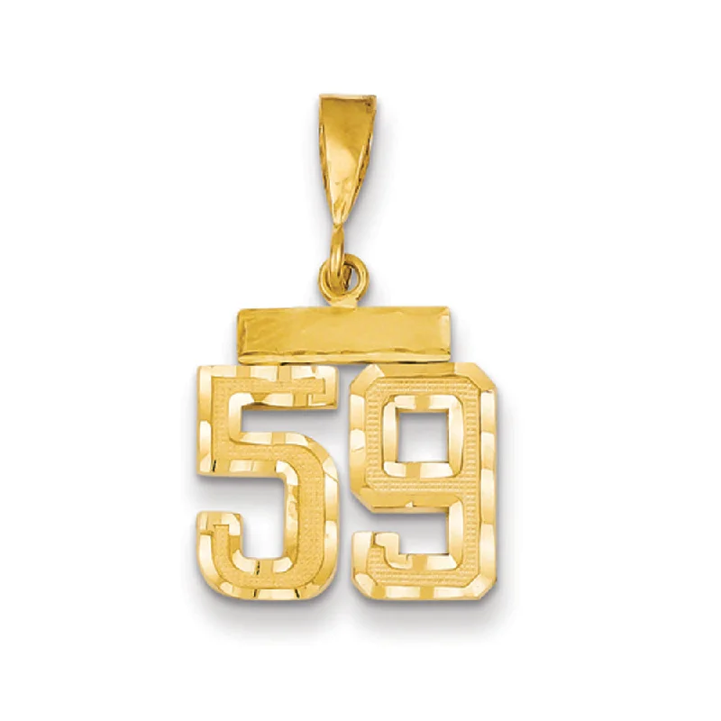 Unmissable Discounts On Timeless Jewelry Pieces 14k Yellow Gold, Varsity Collection, Small D/C Pendant Number 59
