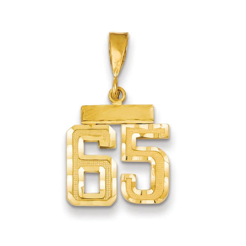 Bestselling Jewelry At Special Promotional Rates 14k Yellow Gold, Varsity Collection, Small D/C Pendant Number 65