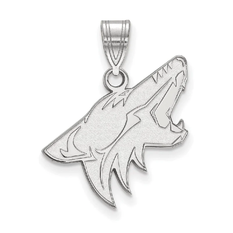 Premium Jewelry, Premium Discounts – Act Fast Sterling Silver NHL Arizona Coyotes Large Pendant
